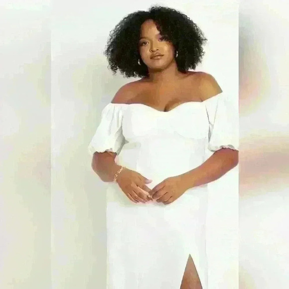 Eloquii Off The Shoulder Bodycon Dress size  22 - Picture 2 of 4